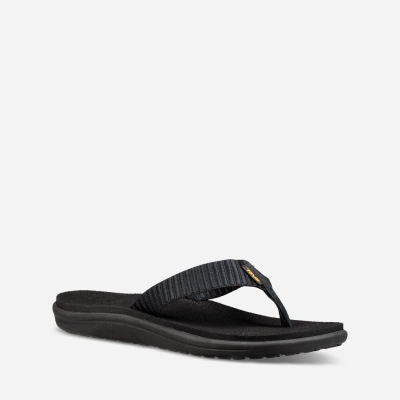 Teva Voya Women's Black Flip Flops CA12819 Canada Online